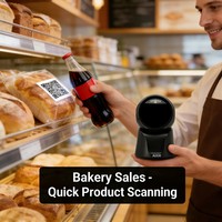 Sistema POS para Supermercado AIXW, Escáner de Código de Barras 2D de Escritorio, Lector de Códigos QR con Cable USB para Conexión a Computadora
