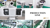 Vente en gros de caméra réseau optique analogique garde-frontière Détection incendie PTZ Vision nocturne CCTV Caméra de sécurité extérieure