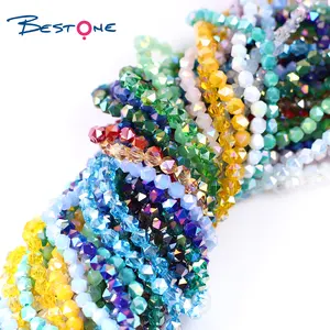 Bestone 4mm JC Crystal Beads Rondelle Beads Factory Directly Sale Wholesale Glass Beads