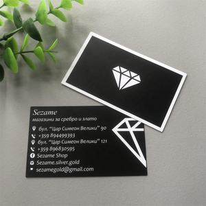 Tarjeta de regalo reciclada de papel negro recubierto de lujo de 300gsm personalizada para promoción de pequeñas empresas-Impresión de tarjetas de nombre personalizadas - Product Image 4