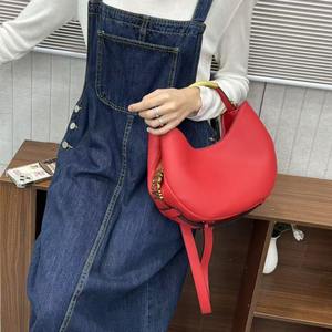 Sac à main en fourrure de pois de grande <span class=keywords><strong>marque</strong></span>, nouveau modèle 2026, design français de niche, sac à main à bandoulière unique, sac à bandoulière croisé - Product Image 1