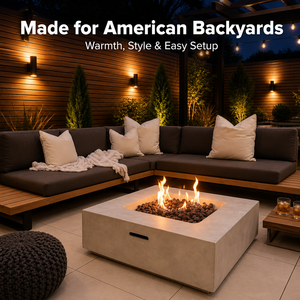 Estufa de Leña para Exteriores, Mesa de <span class=keywords><strong>Chimenea</strong></span> Ecológica de Piedra, Calentador de Patio Independiente para Jardín, Terraza, Fiestas Nocturnas Acogedoras - Product Image 3