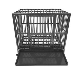 Toptan özel modüler katlanabilir çin kapalı toz kaplı büyük büyük lüks köpek Metal köpek kulübesi MH-FHD48 - Product Image 3