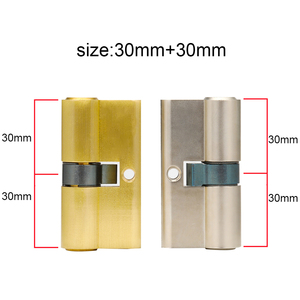 30Mm + 30Mm Bảo Mật Cao 60Mm Đôi Mở Khóa Bảo Vệ Xi Lanh Euro Cửa Sollid Khóa Đồng Thau Xi Lanh - Product Image 3