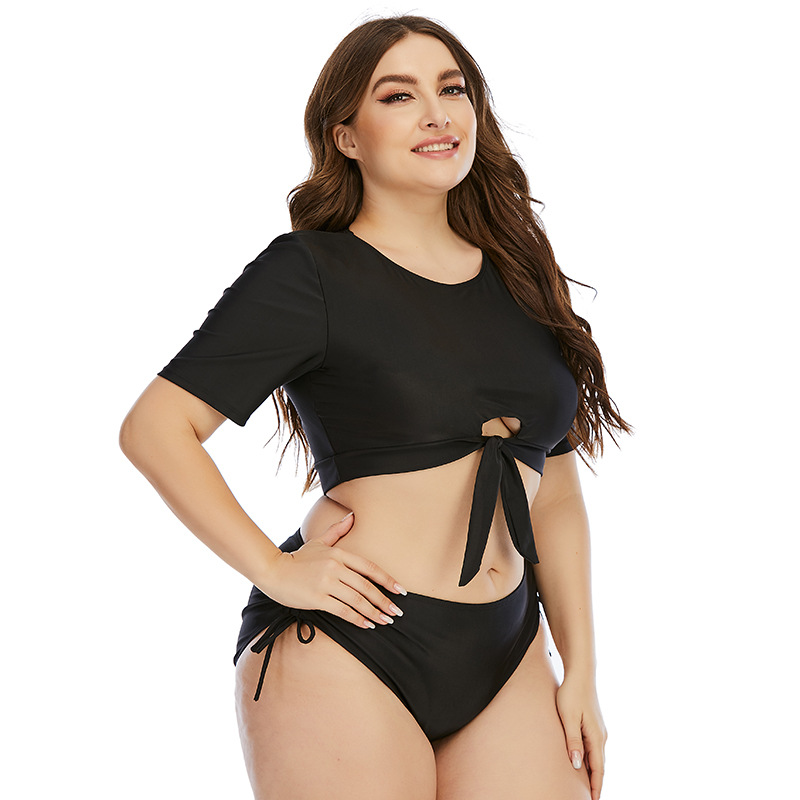2022 new split sunscreen large fat woman bikini swimsuit women's sexy beach swimsuit