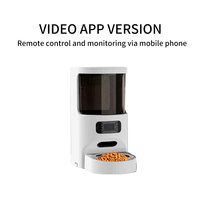 Distributeur automatique intelligent pour animaux de compagnie 2025, le plus vendu, télécommandé via application, alimenté par batterie, en plastique durable, étanche IPX7, pour chiens et chats