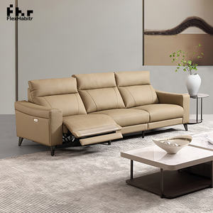 โซฟาปรับเอนนอนเดี่ยวทันสมัย ชุดเฟอร์นิเจอร์เก้าอี้ปรับเอนไฟฟ้า ราคาประหยัด สำหรับห้องนั่งเล่น หุ้มหนัง - Product Image 2