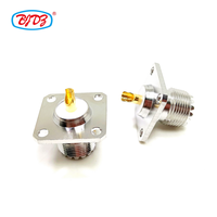UHF SO239 femelle Jack bride 4 trous bride rf connecteur UHF femelle Type de soudure SO239 Jack bride 4 trous connecteur
