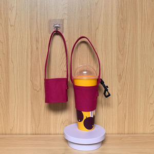 Nouvel Arrivage – Porte-Gobelet Pliable en Coton Coloré pour Café, Sac à Main Portable, Manchon de Transport pour Boissons et Bubble Tea - Product Image 2
