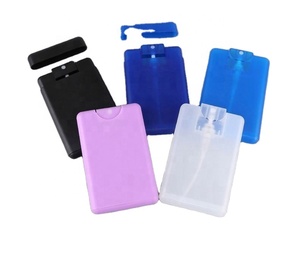 Instock White Transparent 20ml <b>Plastic</b> <b>Spray</b> <b>Bottle</b> 20 ml Credit Card Flat <b>Spray</b> Perfume <b>Bottle</b> - Product Image 1