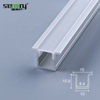 Profilé en aluminium à LED au design moderne, éclairage d'angle spécifique au projet pour décoration de plafond d'hôtel, matériau métallique