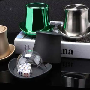 Moda chapéu mágico cor verde anti trapaça personalizado impresso logotipo Dice Cup com logotipo Shaker Dice Cup - Product Image 1