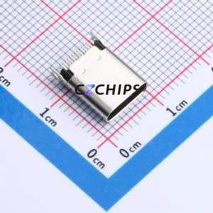 TYPE-C-G09-1JBWJ0.8-2 USB Connector SMD Connector ( Connector Type: Type-C )( Gender: Female )( Mounting Type: Clamp Plate ) - Product Image 1