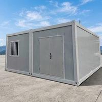 SKYLINE Casa Contenedor Prefabricada Modular Moderna con Acabado de Madera, Construcción Rápida, Personalizable, para Hogar, Tienda, Hotel, Escuela, Transpirable