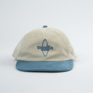 Cappelli in Velluto a Coste a 5 Pannelli Yukaihe con Visiera Leggermente Curva, Cappelli Non Strutturati Personalizzati Stile Papà - Product Image 1