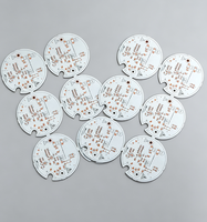 Circuit imprimé en aluminium MCPCB rond personnalisé, simple face, pour éclairage LED, OEM, pour downlight et ampoule LED