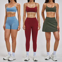 EWX6116-2+ EDK9300+ CK6116+ EBQ6116 Vêtements de sport respirants de haute qualité pour la salle de sport, tenue d'entraînement, ensemble de yoga 2 pièces