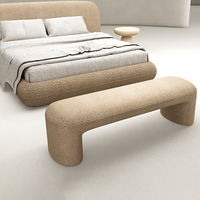 Ensembles de meubles de chambre à coucher nouveau design, lit king size, lits rembourrés modernes en tissu