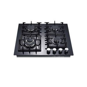 Cooking China Manufacturer Wholesale Built in <strong>Gas</strong> Hob <strong>4</strong> <strong>Burner</strong> Tempered <strong>Glass</strong> <strong>Gas</strong> Cooker <strong>Stove</strong> with Cast Iron Pan Support