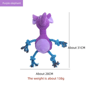High Quality Plush Bite-Resistant <b>Pet</b> <b>Interactive</b> <b>Toy</b> New Design Squeaky Dog <b>Toy</b> in Animal Shape Chew Chew Fun <b>for</b> Dogs - Product Image 6