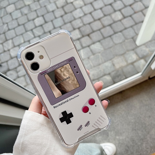 Game Console Shape Mirror Trend Mobile Phone Protective case for iPhone 16 15 14 13 12 11 8 7 Pro Max Plus Mini X/XS XR XSMAX