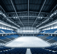 Bâtiment de stade en structure métallique préfabriquée Dongan pour gymnase, salle de sport et centre d'exposition