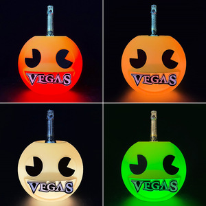 Soporte de Vino con Forma de Calabaza LED de Halloween, con Forma de Pac-Man, Funciona con Pilas, Decoración Interior, Lámpara Luminosa - Product Image 5