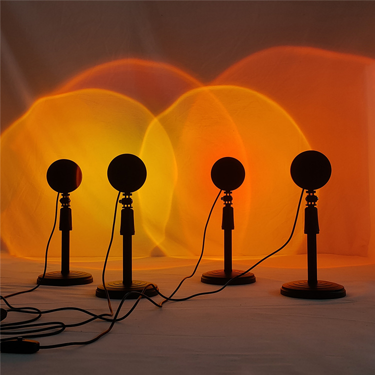 Цветная (RGB) СИД окружающего света современный угловой подставка Напольная Лампа Rainbow Sunset Ночной Датчик окружающего света в простом стиле для гостиной, спальни,