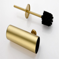 Accessoires de salle de bain muraux Porte-brosse de toilette mural Brosses de nettoyage de toilette en acier inoxydable 304