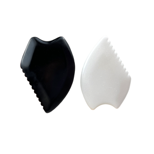 황후석 얼굴 마사지 백옥 괄사 도구 목, 얼굴 미용 스파 지압 비앙석 괄사 피부 관리 - Product Image 1