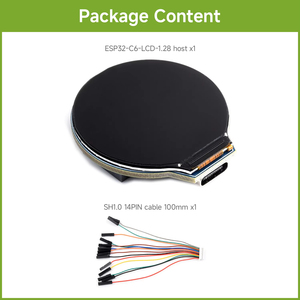 ESP32-C6 บอร์ดพัฒนาจอแสดงผล LCD ขนาด 1.28 นิ้ว, 240 × 240, สี 65K, รองรับไวไฟ 6 ความถี่ 2.4GHz และบลูทูธ 5 K420 - Product Image 2