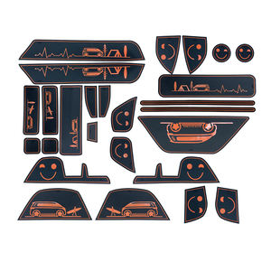 Sottobicchiere portabicchieri per auto in gomma per Volkswagen VW ID. <span class=keywords><strong>Buzz</strong></span> ID <span class=keywords><strong>Buzz</strong></span> 2022 2023 accessori auto tappetino tazza auto - Product Image 1