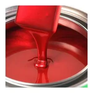 Imprimación de esmalte alquídico de alto brillo rojo hierro resistente a la intemperie para pintura industrial de acero.