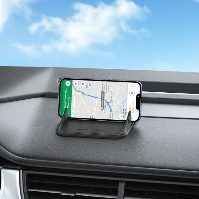 Car Phone Holder Anti-Slip Silicone Waterproof Dashboard & Desk Mount Compatible with for for Android Smartphones GPS