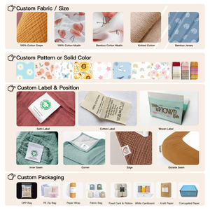 Nhà Máy Bán Buôn Giá Trong Mô Hình Chứng Khoán 6 Lớp Cotton Hữu Cơ Vải Sơ Sinh Chăn Nhiều Lớp Muslin Bé Chăn - Product Image 5