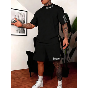 Supplier Customized Men's T-shirt <b>Sets</b> with Custom Pattern Printing. High-quality Men's Comfortable T-shirt <b>Sets</b> - Product Image 6