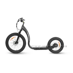 欧盟/美国免费送货SOBOWO新创意专利设计胖轮胎两轮高速750W踢自行车成人