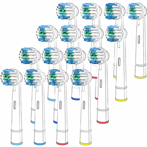 Têtes de brosse à dents électriques à poils doux, têtes de rechange pour un meilleur nettoyage et des soins dentaires sains - Product Image 1