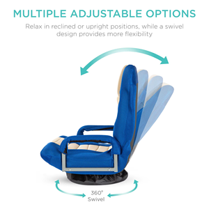 Chaise <span class=keywords><strong>de</strong></span> <span class=keywords><strong>jeu</strong></span> pivotante en tissu moderne ALINUNU 360 degrés, culbuteur <span class=keywords><strong>de</strong></span> sol polyvalent, fonction <span class=keywords><strong>de</strong></span> refroidissement pliable, prix <span class=keywords><strong>de</strong></span> gros pour la télévision - Product Image 2