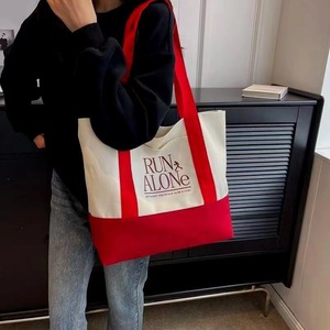 Large Capacity Reusable Reinforced Handle Gift Custom logo Green Cotton Canvas Shopping Tote Bag