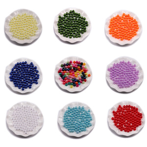 Loose Pearls 3-12mm Multi Color ABS Imitation Round <b>Beads</b> For Jewelry Making 50000 Pieces Pack - Product Image 1