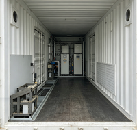 Bâtiment conteneur en acier corten personnalisé avec panneaux sandwich en laine de roche pour l'hébergement d'équipements de centre de données modulaire