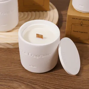 Velas Aromáticas de Soja 100% Naturales con Aroma a Salvia y Lavanda en Caja de Regalo, Diseño Nuevo, para Bodas - Product Image 1