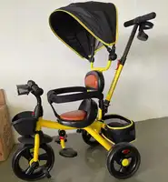 Лидер продаж 2021, детский трехколесный велосипед со стальной рамой и сертификатом CE, детские игрушки для езды на машине от 1 до 6 лет, детская коляска