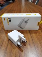 Adaptateur secteur portable B5 12W 5V 2.4A USB pour téléphones mobiles et appareils photo (UE/US) – Chargeur mural rapide – Accessoire de voyage