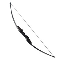 Ensemble d'arc et de flèches de chasse à tir droit noir de 30 à 40 livres avec cordage d'arc - Droitier pour les débutants en chasse