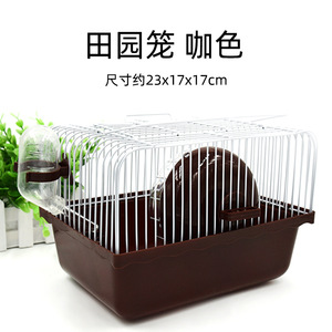 Hamster Cage <b>Small</b> Country Style 23x17x17cm Plastic Rectangle With Water <b>Bottle</b> For Hamster - Product Image 4