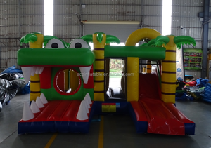 Maison <span class=keywords><strong>de</strong></span> saut château commercial pour enfants trampoline jeux pour fête multi-jeux <span class=keywords><strong>jungle</strong></span> Crocodile château gonflable - Product Image 2