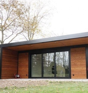 Durevole 20ft 40ft contenitore prefabbricato in acciaio per ufficio modulare Flat Pack casetta da giardino Villa magazzino wc-all'aperto - Product Image 5