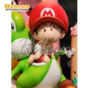 Sculpture de dessin animé <span class=keywords><strong>Mario</strong></span> Dream <span class=keywords><strong>Studio</strong></span> Yoshis Island Diorama Statue en résine - Product Image 4